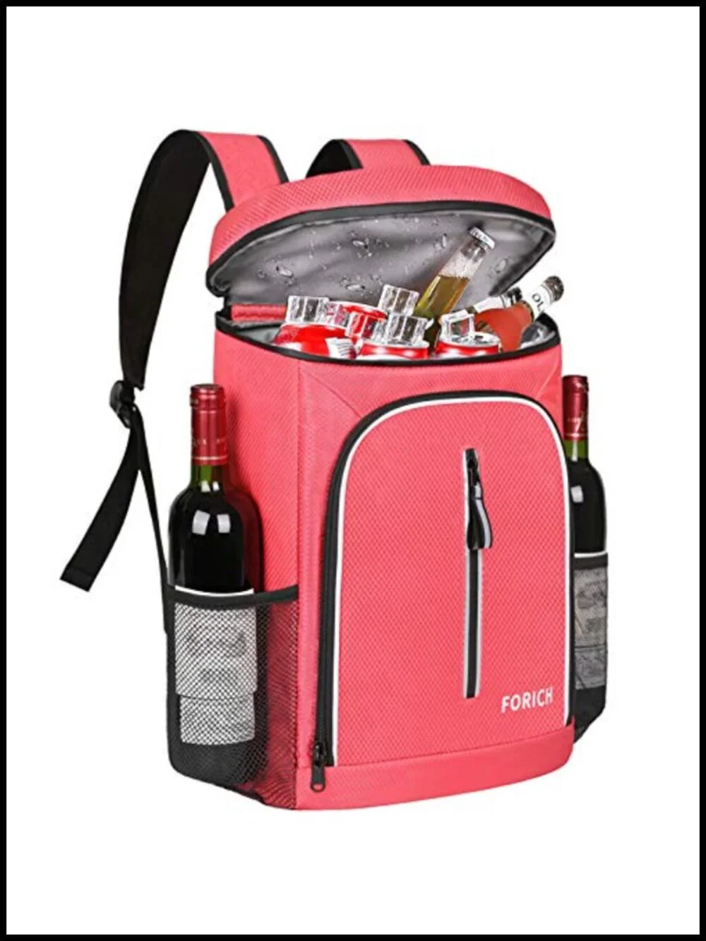 Insulated Leakproof Cooler Backpack - 30L Travel Hiking Camping Lunch Wine